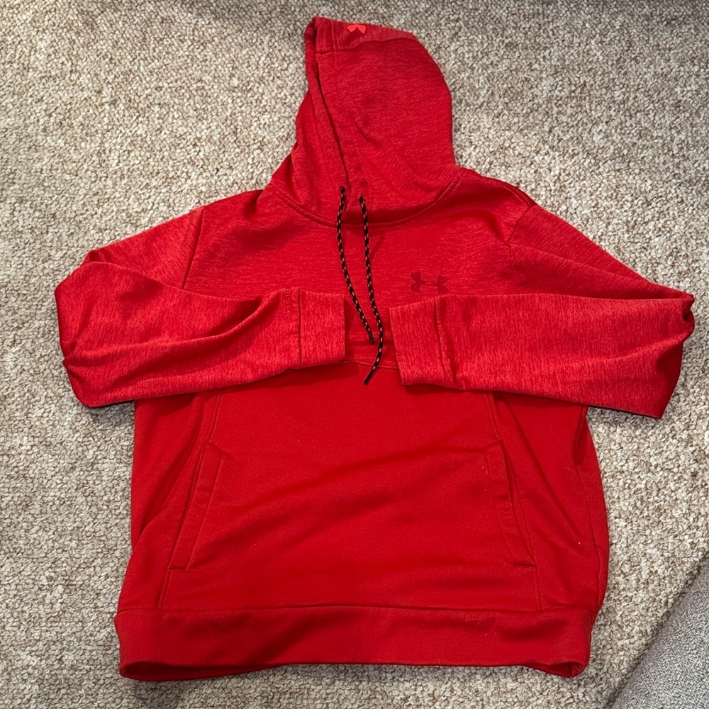 Under Armour Men’s Red Crewneck Hoodie Size Medium